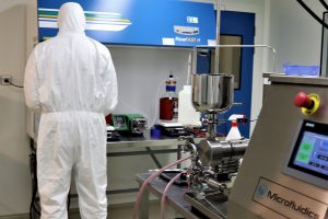 GMP manufacturing of vaccine nanovectors in StaniPharm's clean rooms